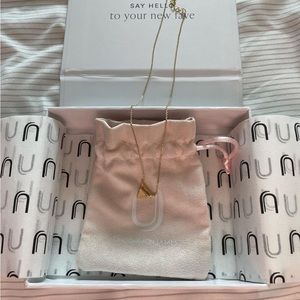 Gold sea glass necklace